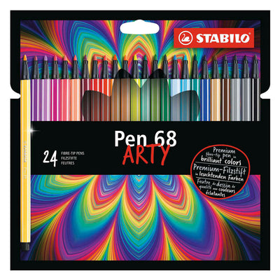 Stabilo Pen 68 Arty Felt -Tip Pens 24 pièces