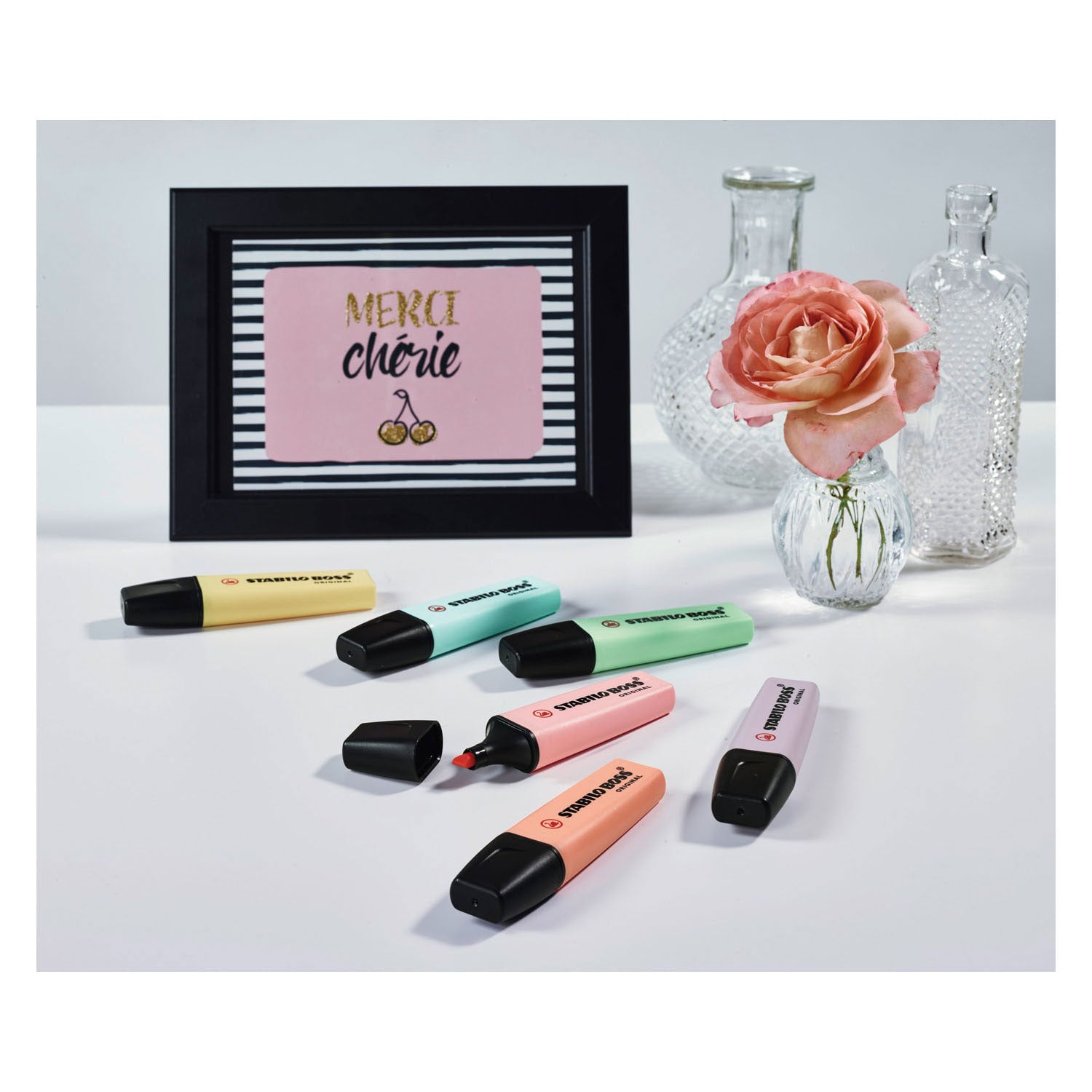 Stabilo boss original pastel - surligneur - lot de 4 pièces