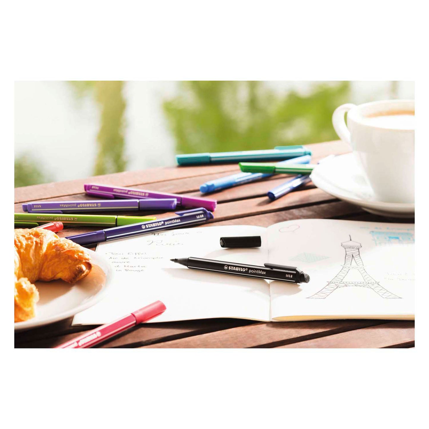 Stabilo Pointmax Fineliners Pastel, 8e.