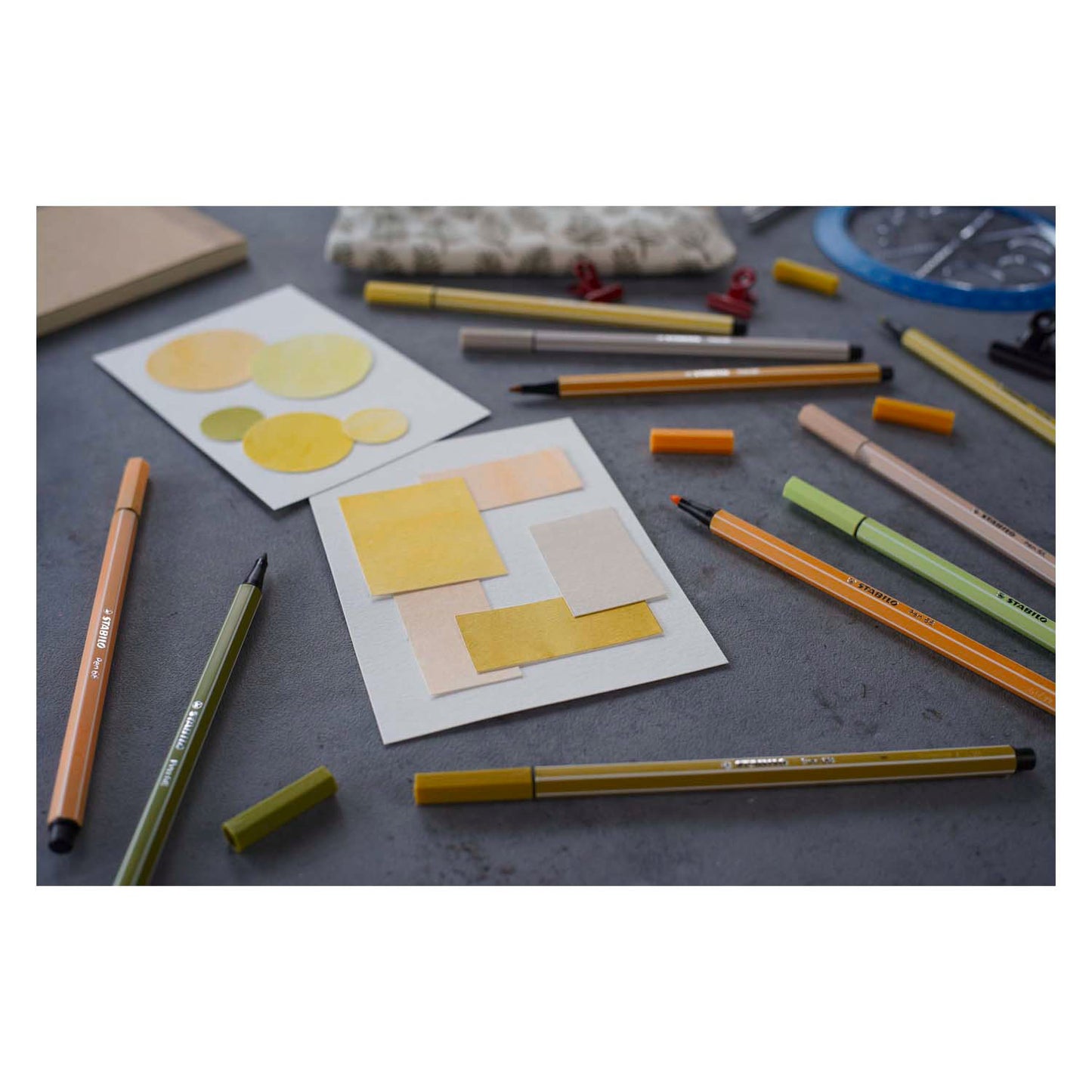 Stabilo Pen 68 Arty Metal Box Felt -Tip stylos, 66st.