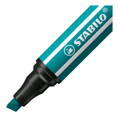 Stillo Pen 68 MAX FELT -TIP PEN avec un point de ciseau épais Bleu turquoise