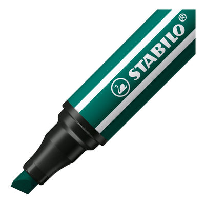 Stillo Pen 68 MAX FELT -TIP PEN avec un point de ciselage épais Green Turquois