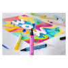 Stillo Pen 68 MAX FELT -TIP PEN avec un centre de ciselage épais gris froid