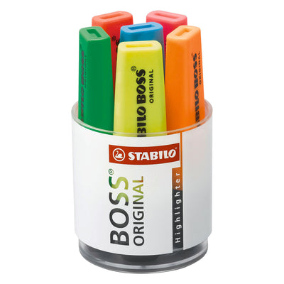 Le marqueur original Stabilo Boss tient dans une boîte - 6 pcs.