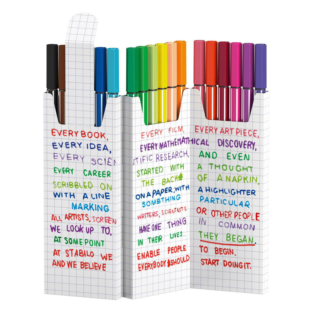 STABILO PEN 68 Set de bureau Démarrer 18 pièces