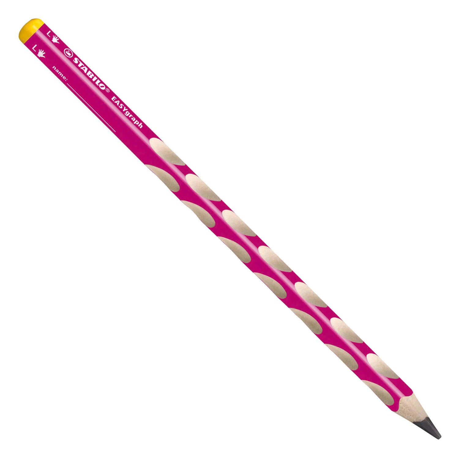 Crayon graphite Stabilo easygraph hb pour gaucher - rose