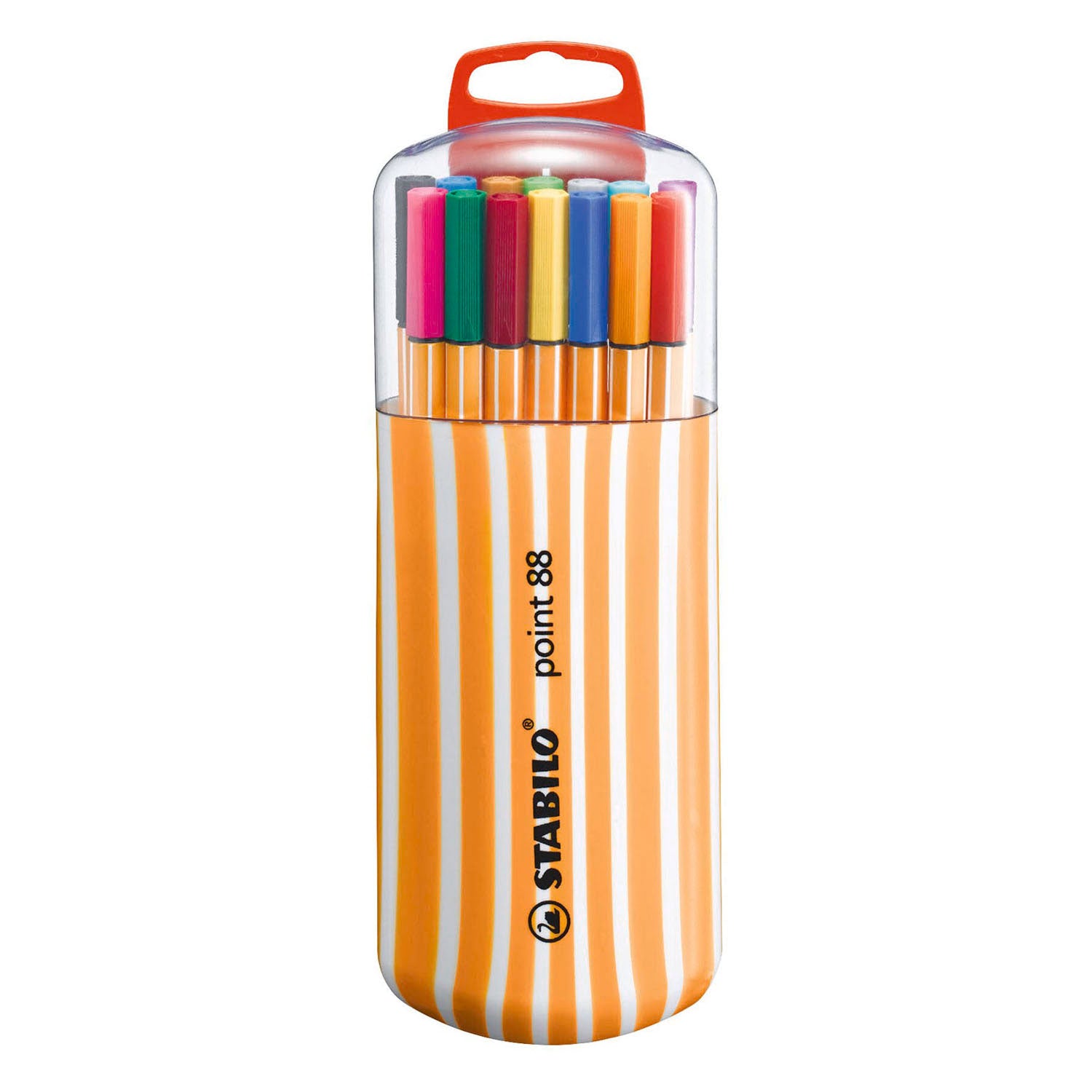 Feutres fins Stabilo point 88 zébrou - 20 pcs.