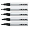 Stabilo creative tips arty stylos noir - 5 pcs