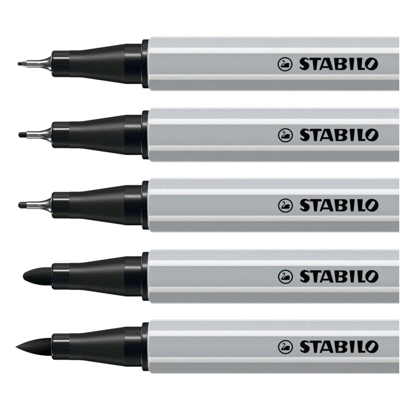 Stabilo creative tips arty stylos noir - 5 pcs