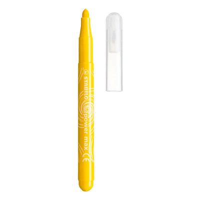 Stabilo power max - feutre - avec pointe extra épaisse 3,0 mm - étui de 12 couleurs