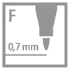 Marqueur permanent Stabilo write-4-all fin (0,7 mm) - 4 pcs.