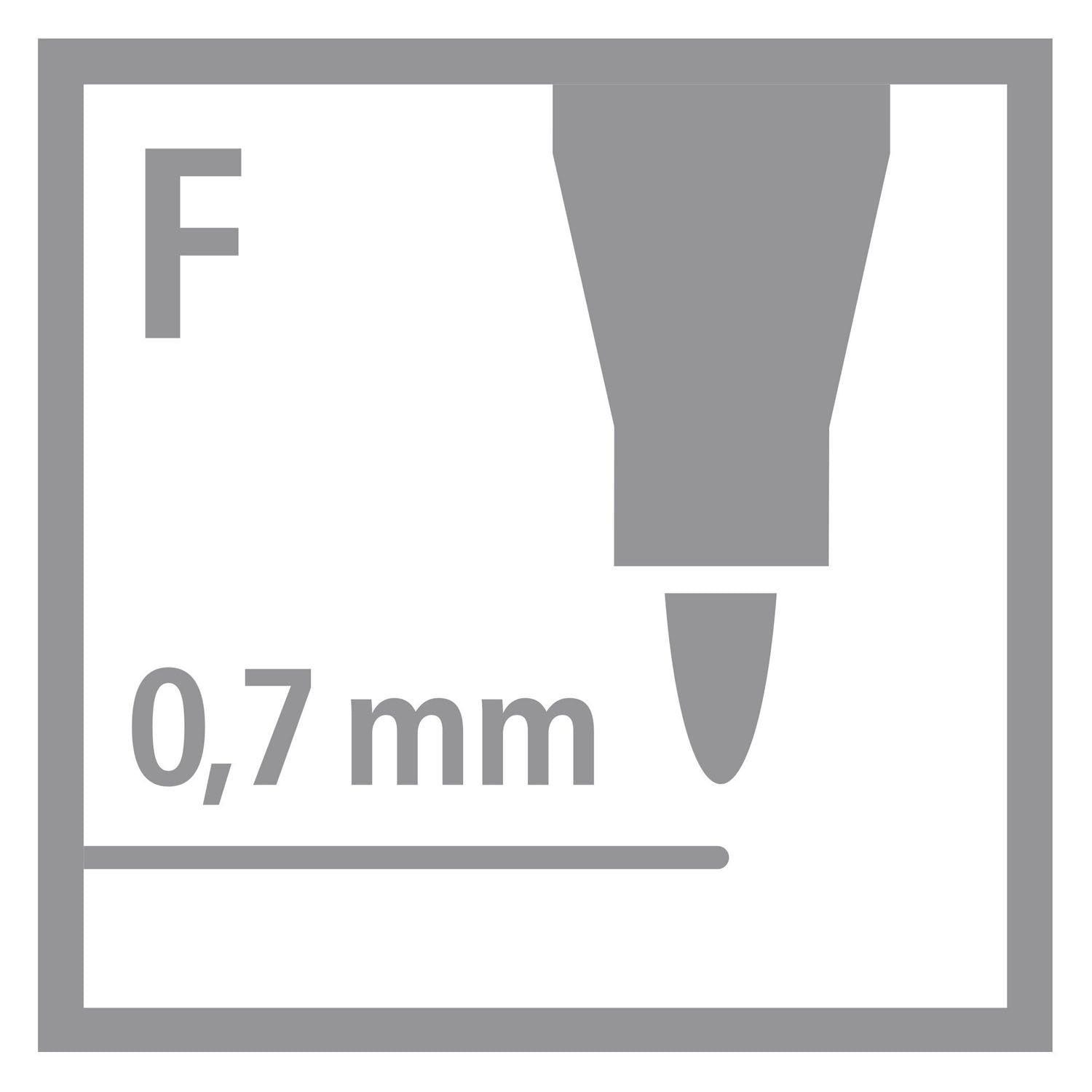 Marqueur permanent Stabilo write-4-all fin (0,7 mm) - 4 pcs.