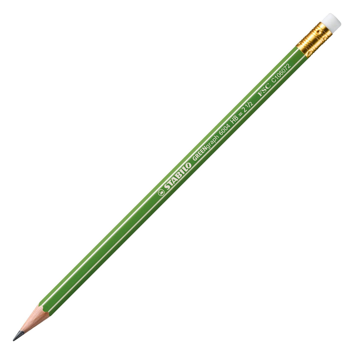 Crayons graphite Stabilo greengraph hb - 3 pcs. avec gomme