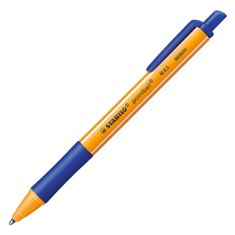 Stabilo pointball bleu blister 2 pièces
