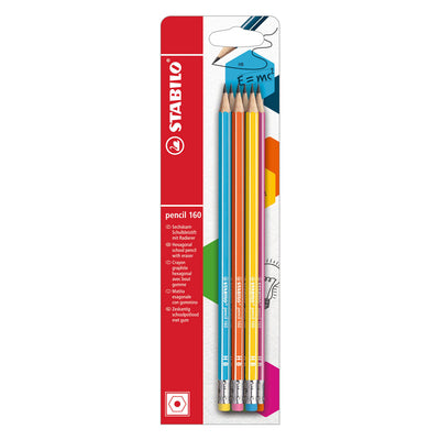 Crayon Stabilo 160 crayons graphite hb avec pointe gomme - 6 pcs.
