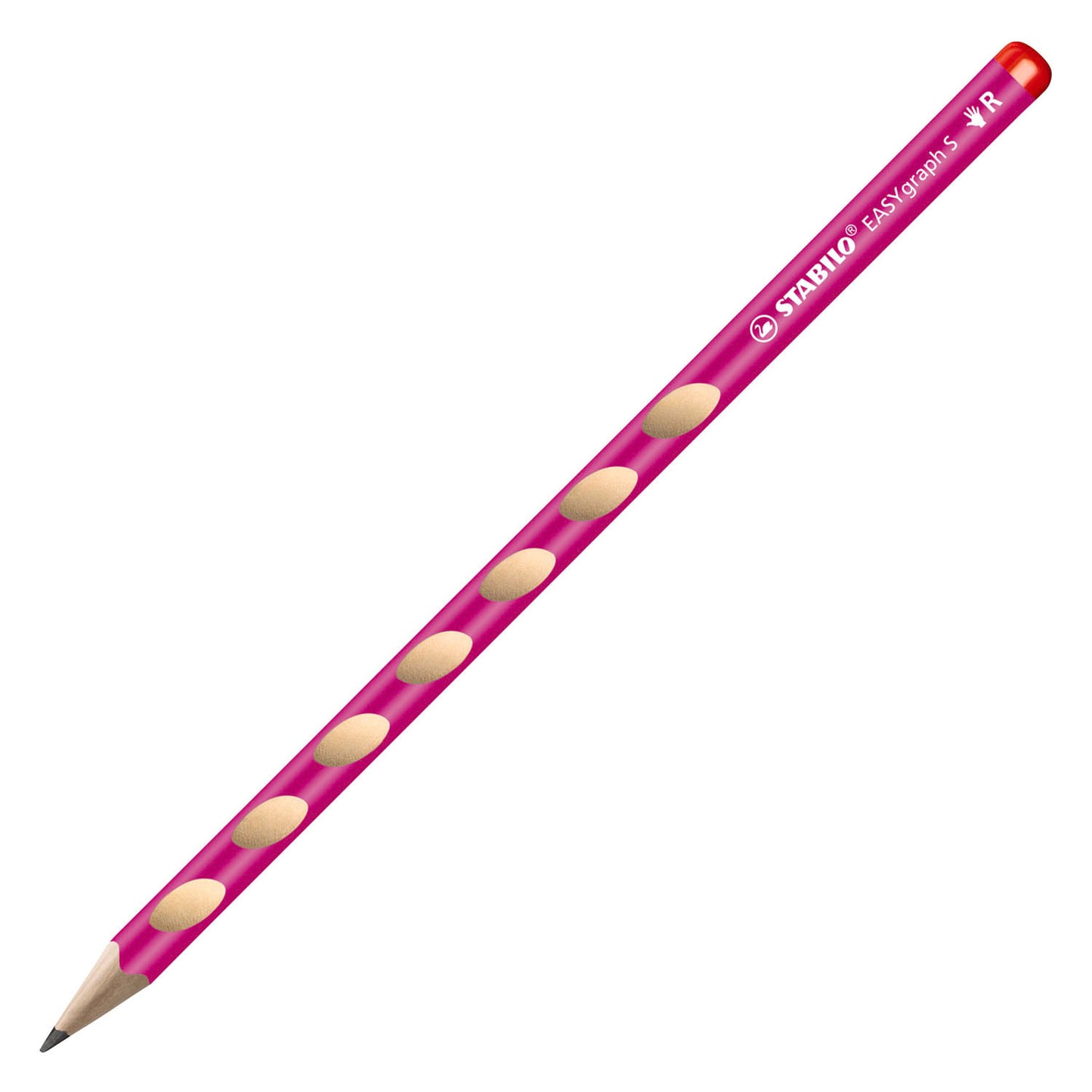 Stabilo easygraph s hb crayons graphite pour droitiers rose - 2 pcs.