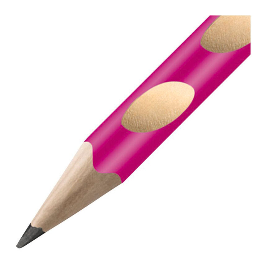 Stabilo easygraph s hb crayons graphite pour droitiers rose - 2 pcs.