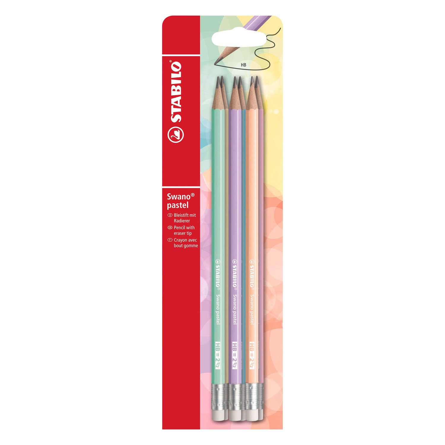Crayons pastel Stabilo Swano HB 6 pièces