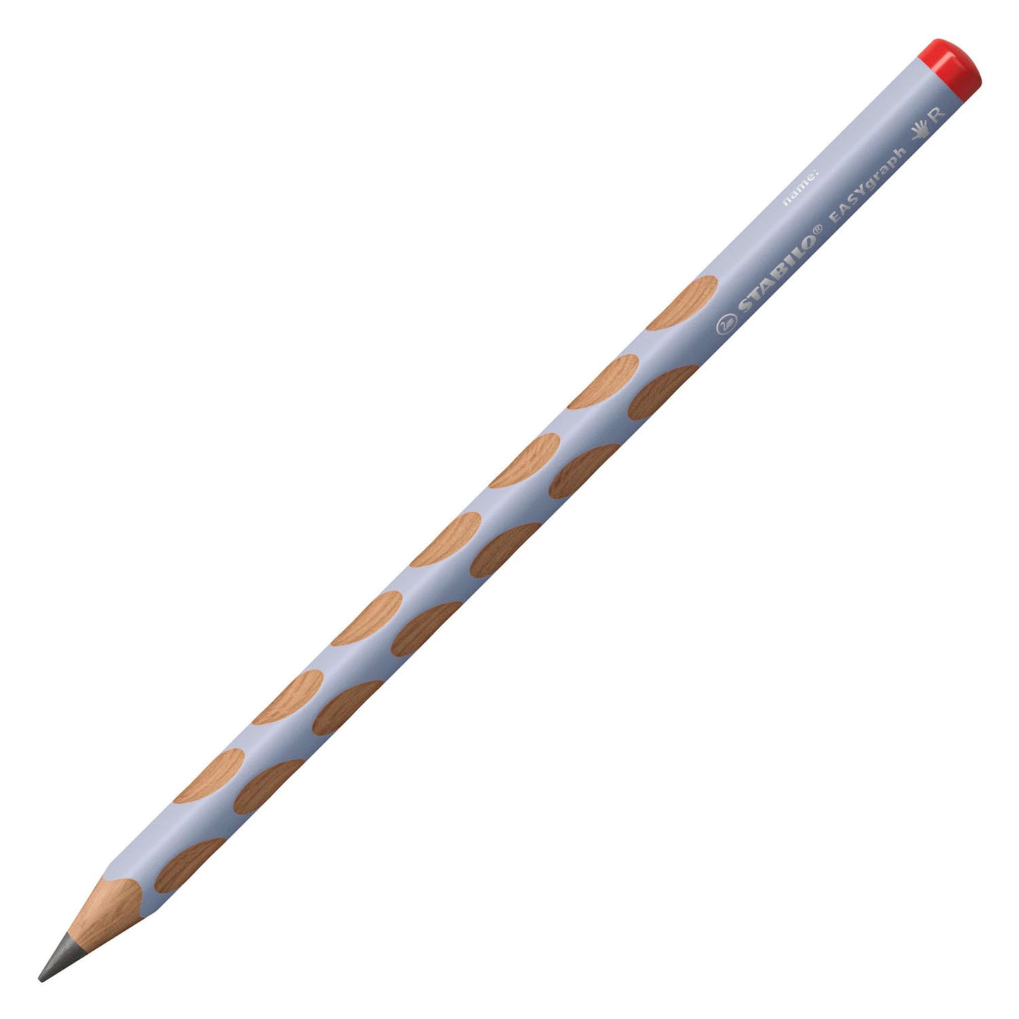 Stabilo easygraph - crayon graphite ergonomique - droitier - dureté hb - bleu pastel - 2 pièces