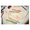 Stabilo trio crayons de couleur en emballage scolaire épais dans un étui en métal - 38 pcs.