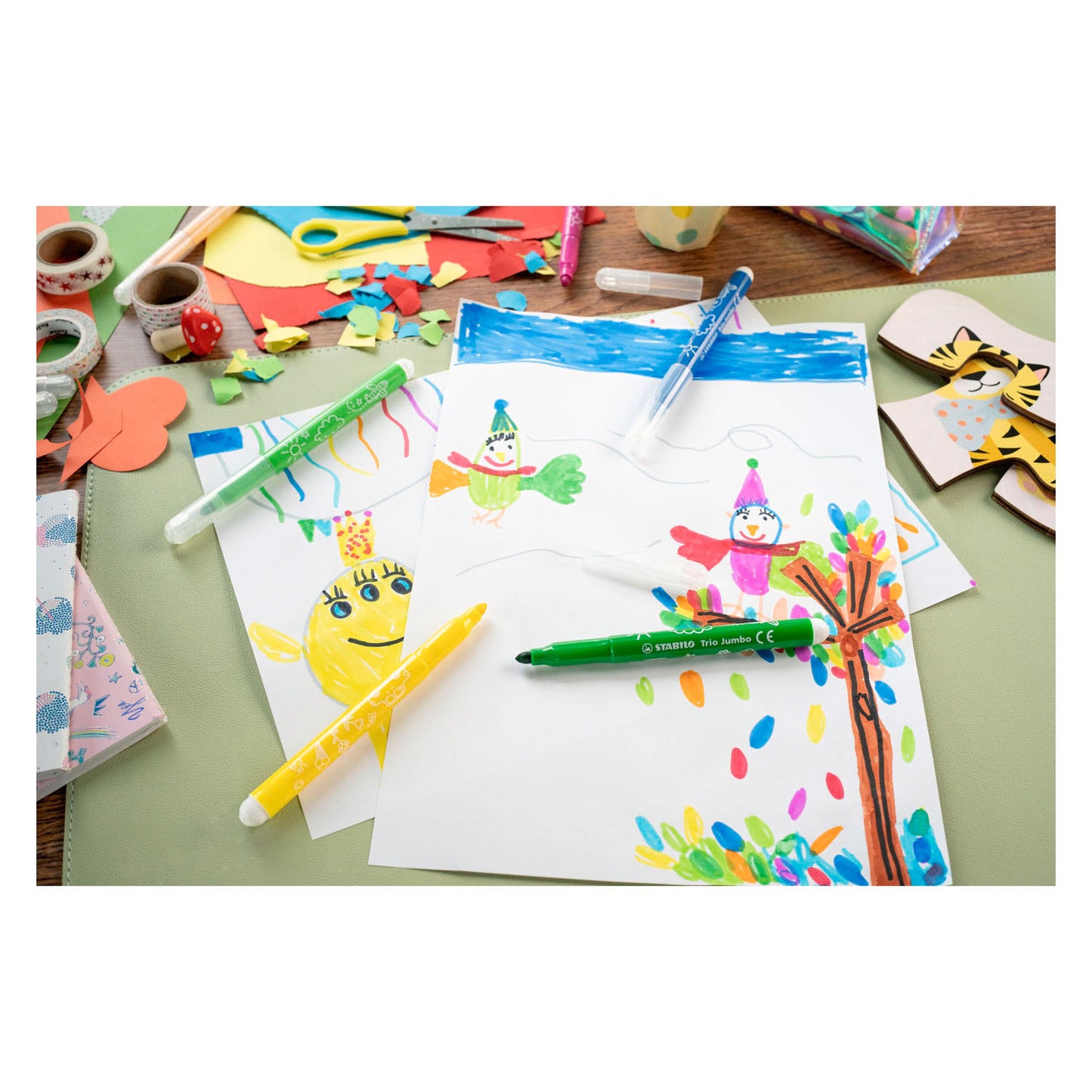 Stabilo trio jumbo pack scolaire de feutres - 48 pcs.
