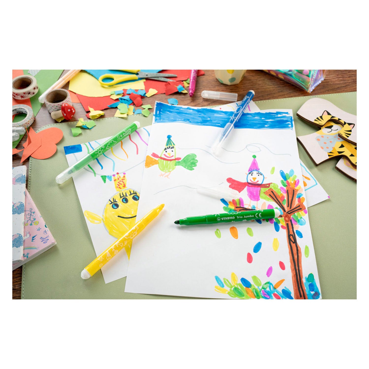 Stabilo trio jumbo pack scolaire de feutres - 48 pcs.