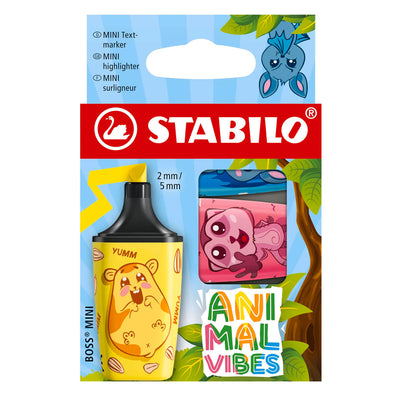 Mini surligneurs Stabilo animal vibes boss - 3 pcs.