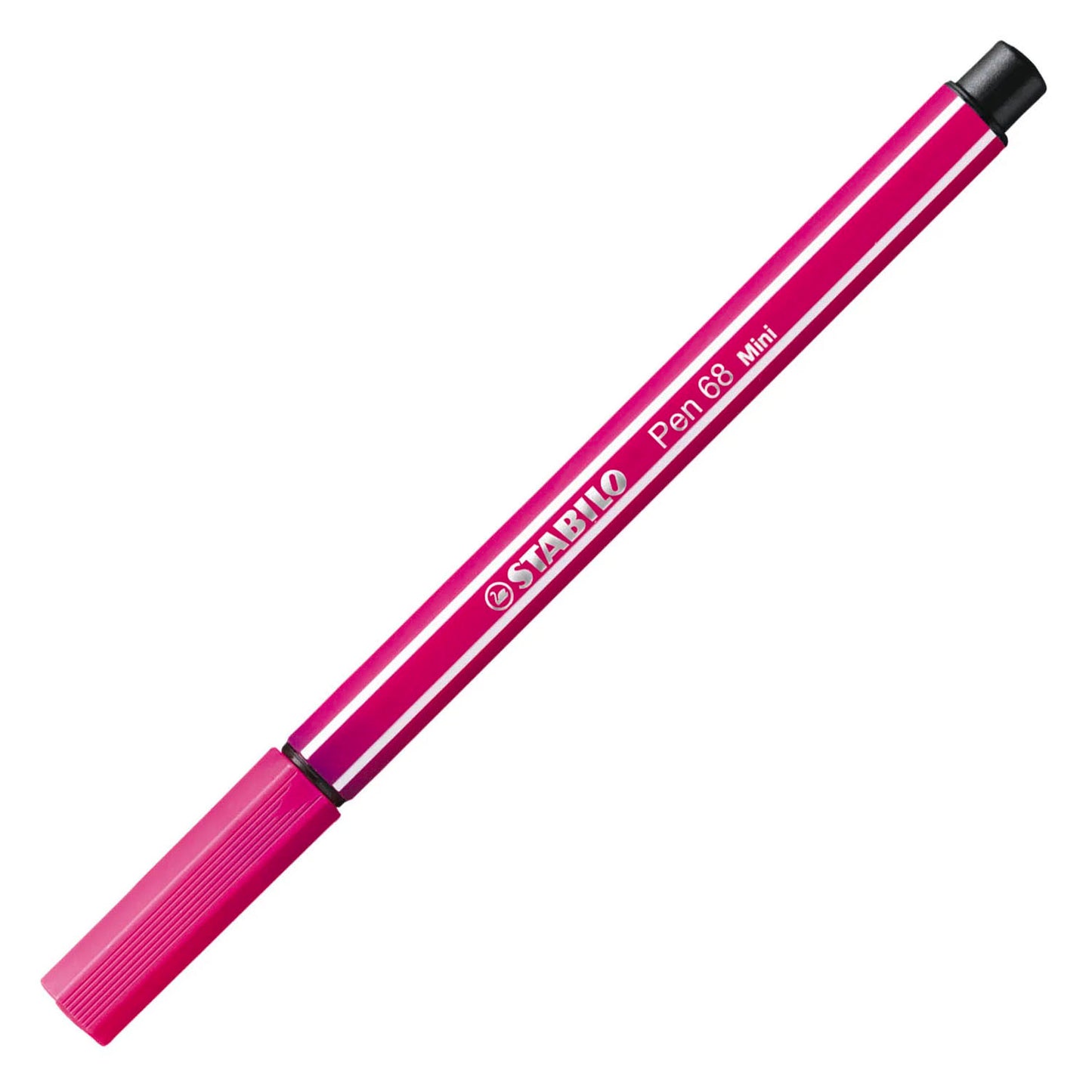 Stabilo pen 68 mini - feutre premium - animal vibes - étui de 8 couleurs + autocollant