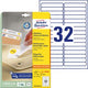Etiquettes amovibles sans marque Avery sans marque 96 x 16,9 mm (25)