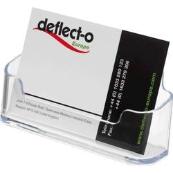 Porte-cartes de visite deflecto de70101 transparent