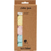 Fil de coton Creativ company, taille 8 4, l: 5x50 m, couleurs pastel, 5x20 g 1 boîte