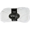 Fil acrylique fantaisie Creativ company, l: 35 m, maxi, blanc, 50 g 1 pelote
