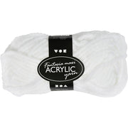 Fil acrylique fantaisie Creativ company, l: 35 m, maxi, blanc, 50 g 1 pelote - afbeelding 1
