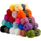 Fil acrylique fantaisie Creativ company, l: 35 m, maxi, différentes couleurs, 20x50 g 1 boîte
