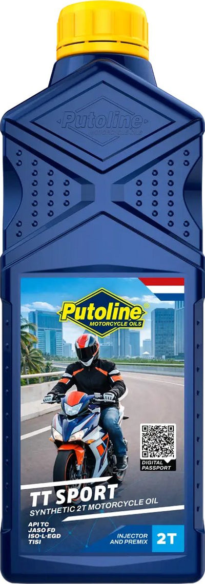 Huile de moto synthétique à faible fumée Putoline tt sport 2 temps