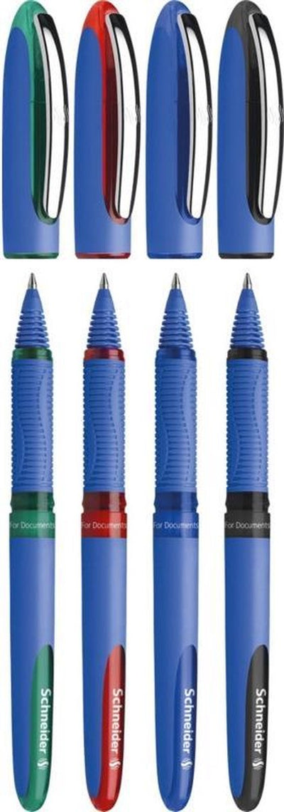 Instruments d'écriture Schneider roller schneider - un hybride c - pointe conique - largeur de trait 0,3 mm - 4 pièces couleurs assorties - s-183194