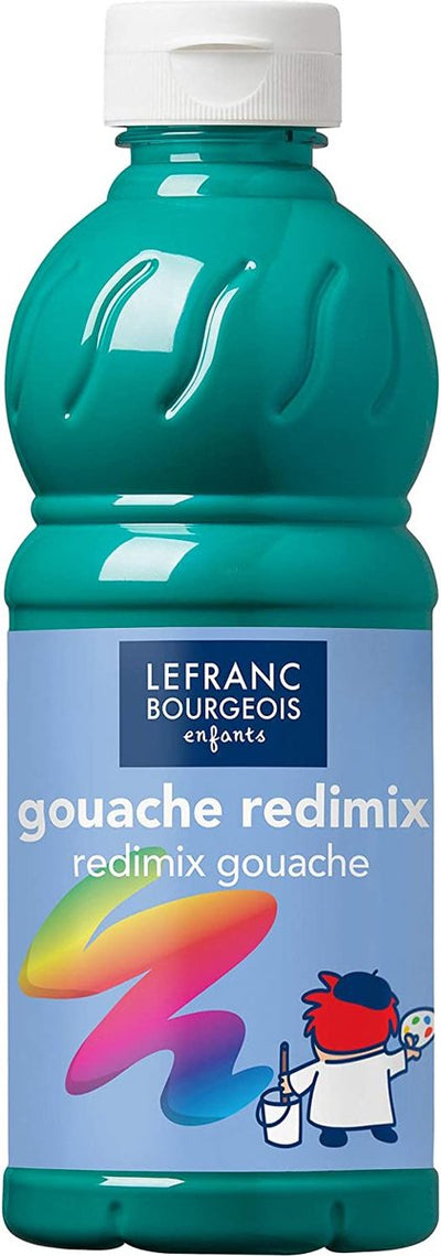 Lefranc bourgeois l b peinture gouache redimix vert émeraude 500ml