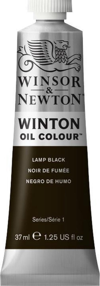 Winsor Newton Winton peinture à l'huile 37 ml noir ivoire