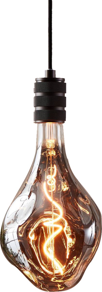 Lampe LED Eglo - E27 - ø 16,5 cm - verre fumé - 1800k - dimmable