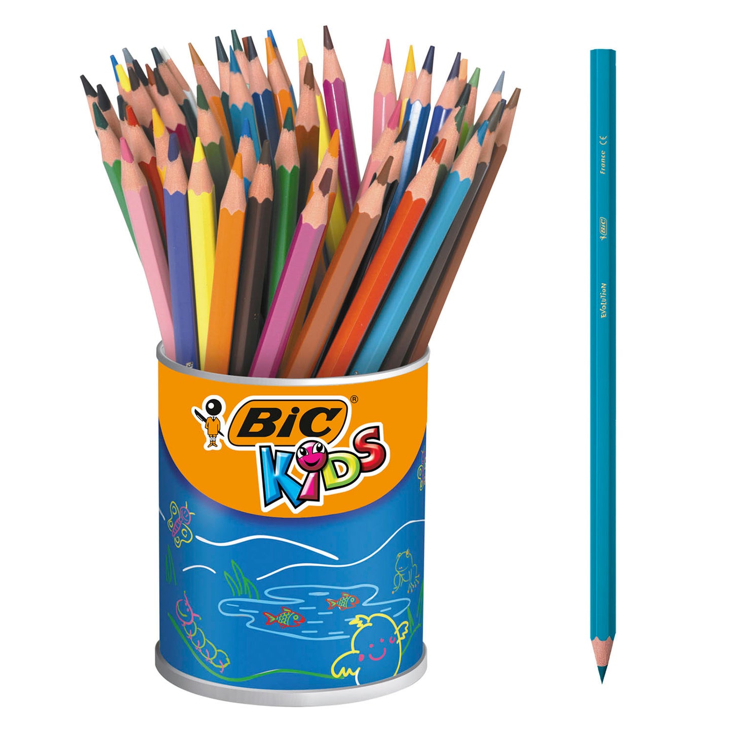 BIC Kids Ecolutions Evolution Colord Crayons, 60ST.
