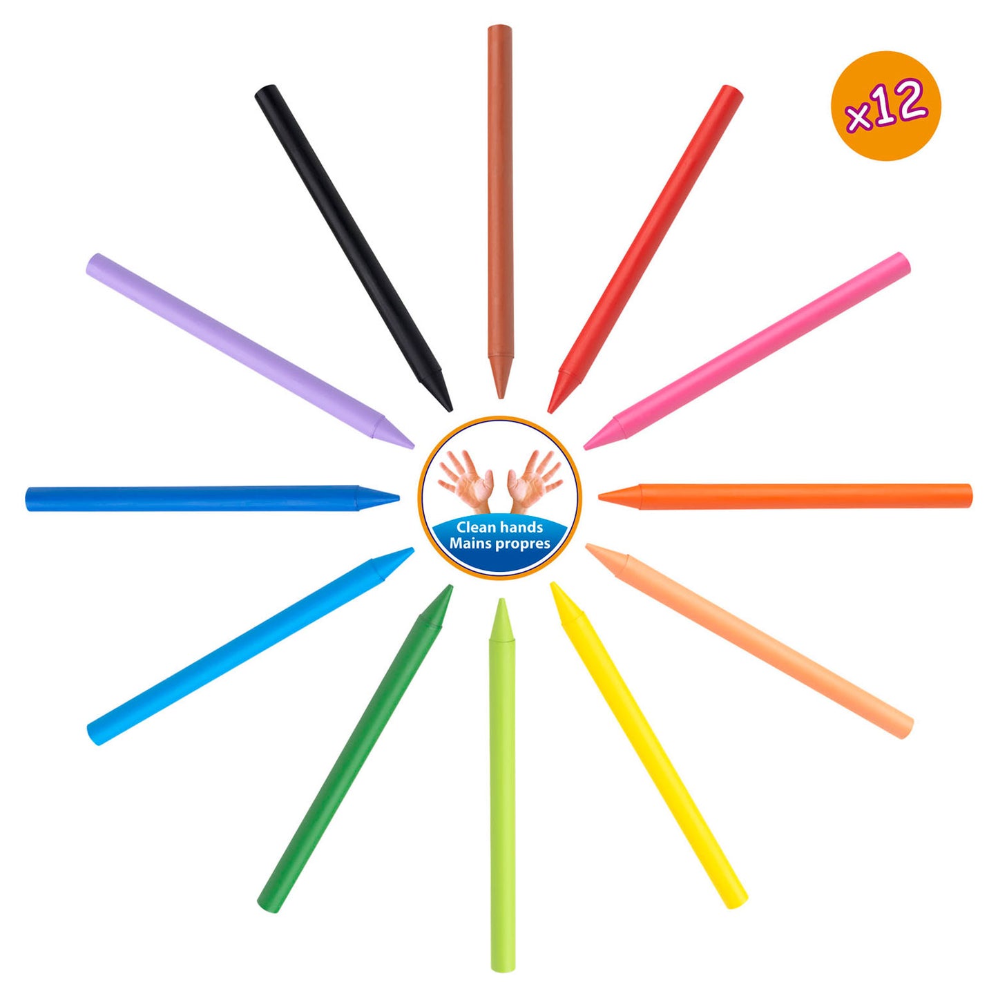BIC Kids Plastidecor Color Chalk, 18e.