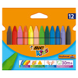 BIC Kids Plastidecor Triangle Color Chalk, 12st. - afbeelding 1