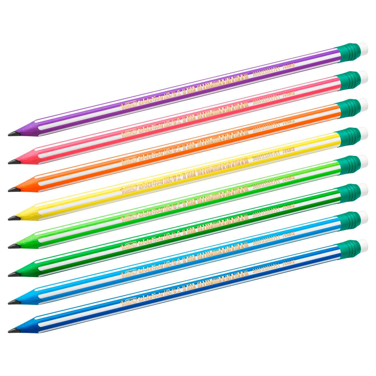 Crayons Bic Evolution avec de la gomme, 8e.