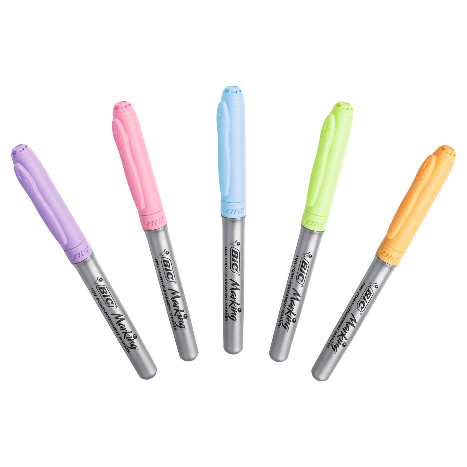 BIC INTENSITY FEET -TIP PENS PASTEL PERMANENT, 5e.