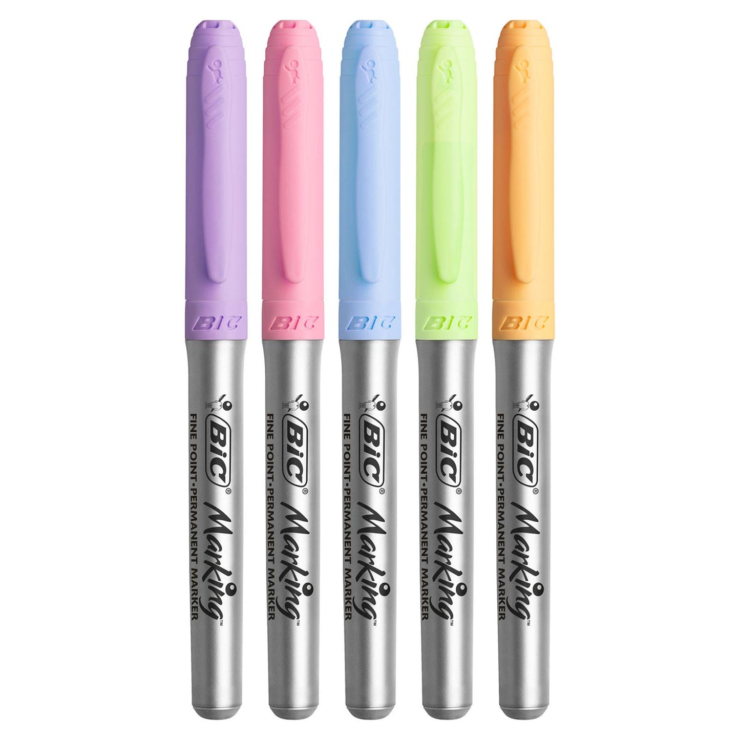 BIC INTENSITY FEET -TIP PENS PASTEL PERMANENT, 5e.