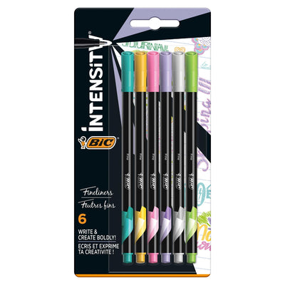 BIC Intensity Fineliners Pastel, 6e.