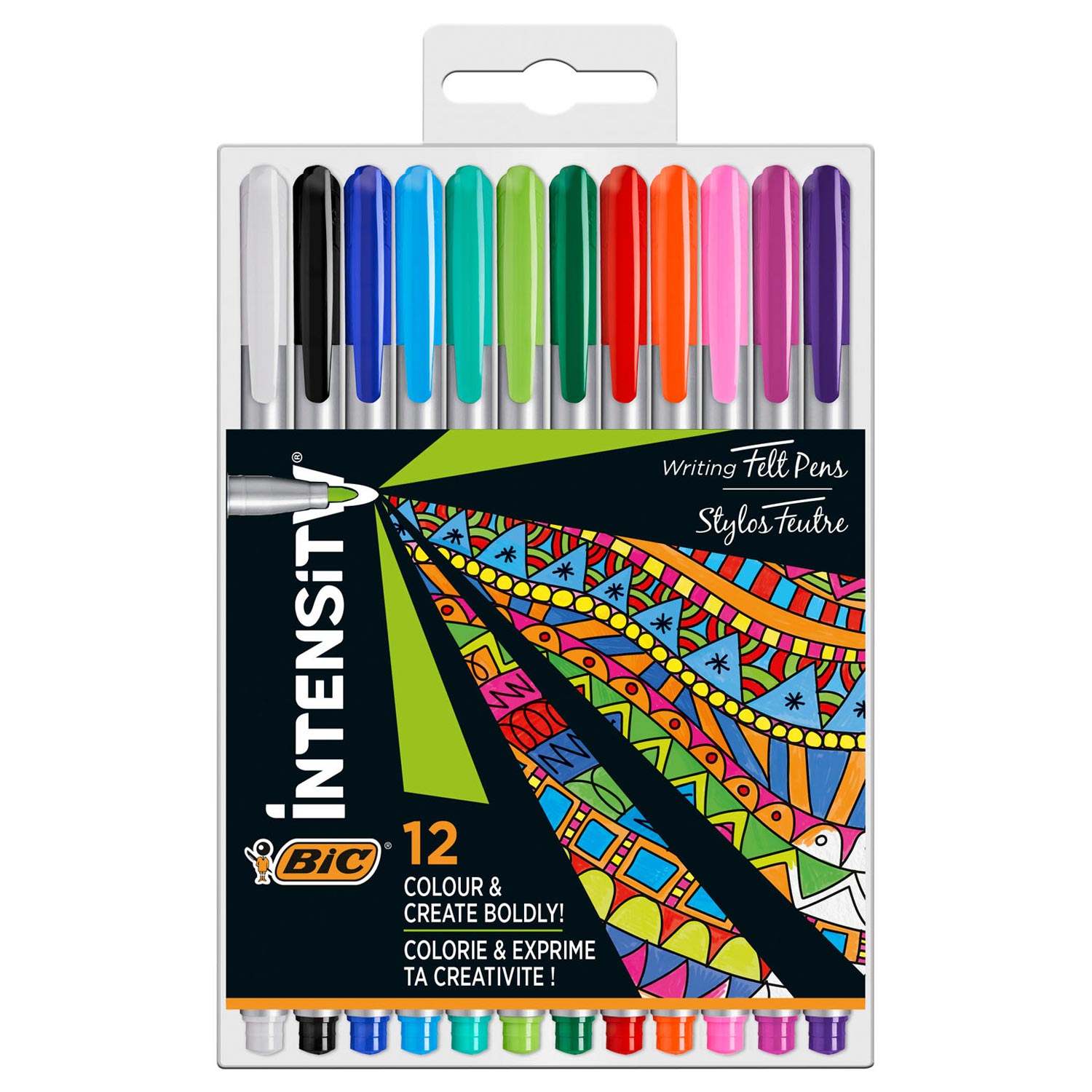 BIC Intensity Fineliners Pastel, 12e.