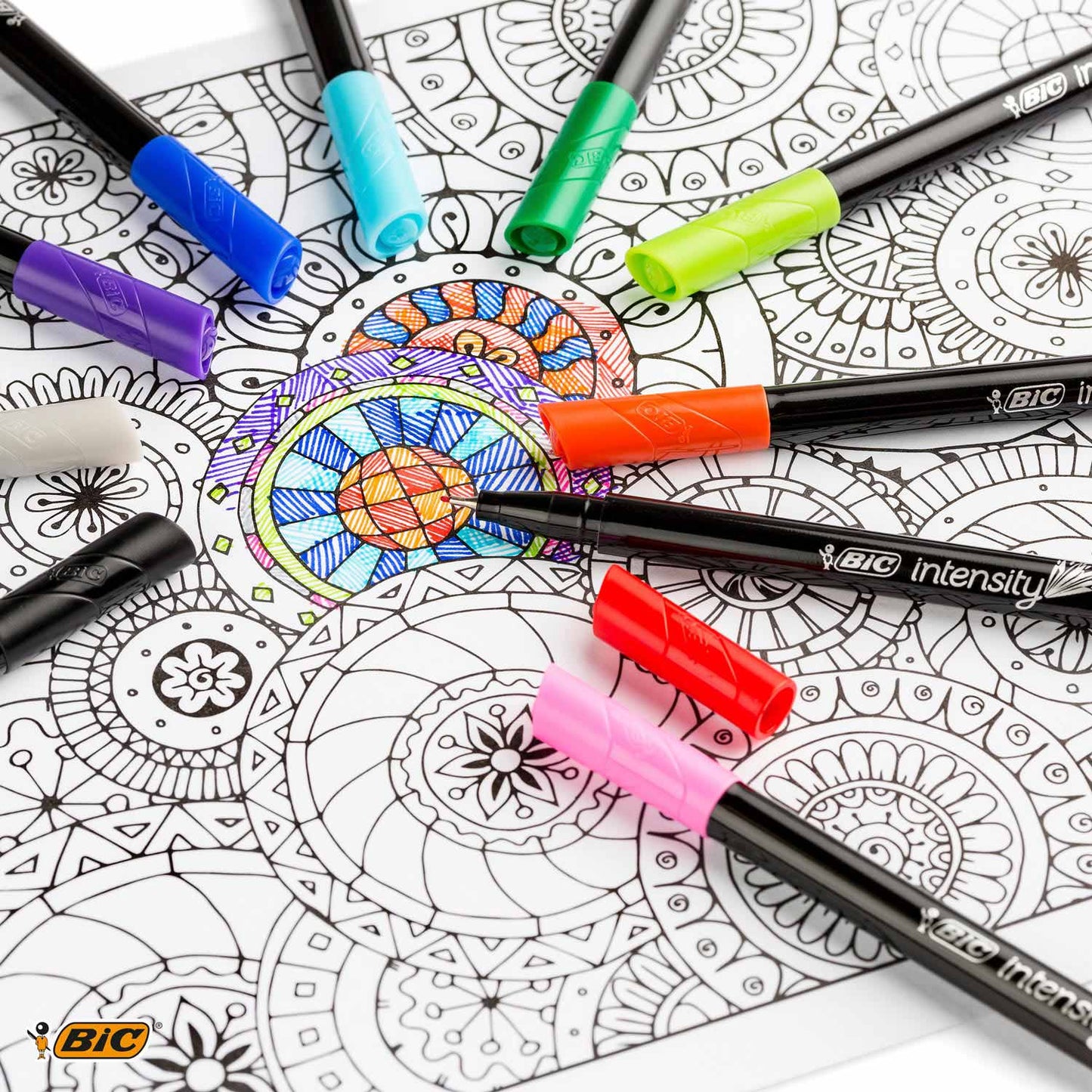 BIC Intensity Fineliners Pastel, 12e.