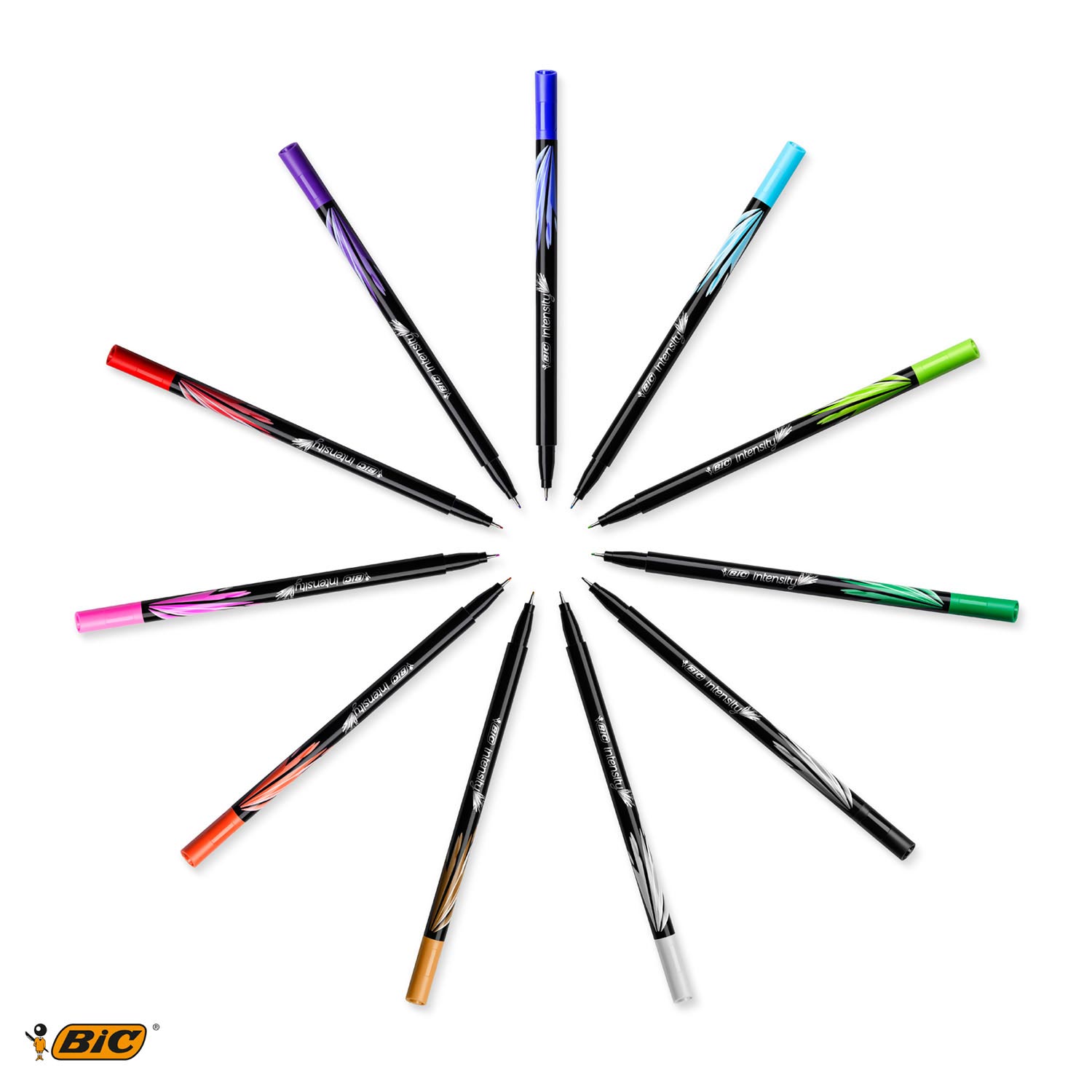BIC Intensity Fineliners Pastel, 12e.