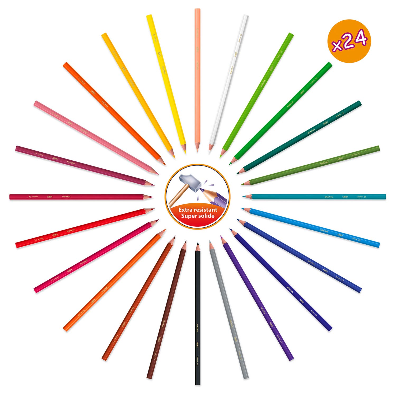 BIC Kids Color Suitcase avec autocollants